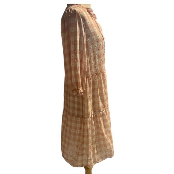 NWT Nanette Lepore Women’s Swiss Dot Gingham Dress - Picture 3 of 8